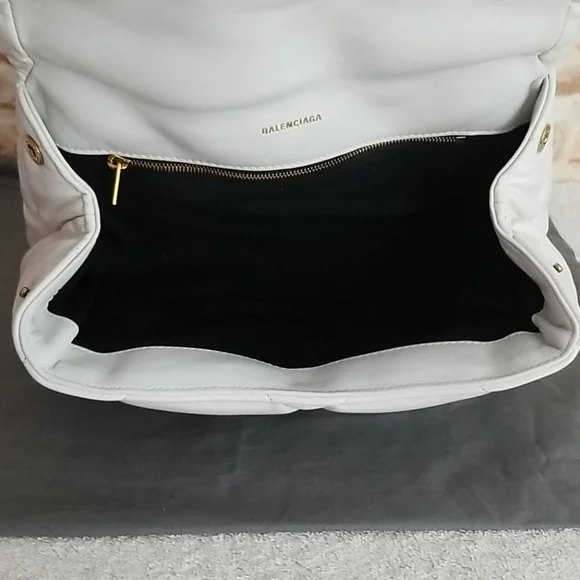 New Balenciaga Touch Puffy Quilted Clutch Bag - Picture 12 of 14